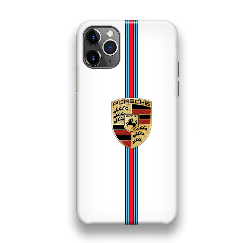 Porsche Logo White iPhone 11 Pro Case