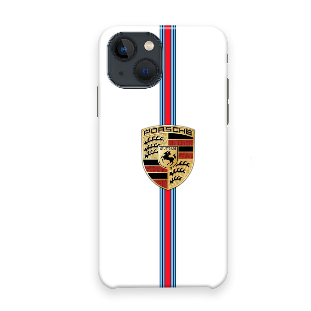 Porsche Logo White iPhone 13 Case