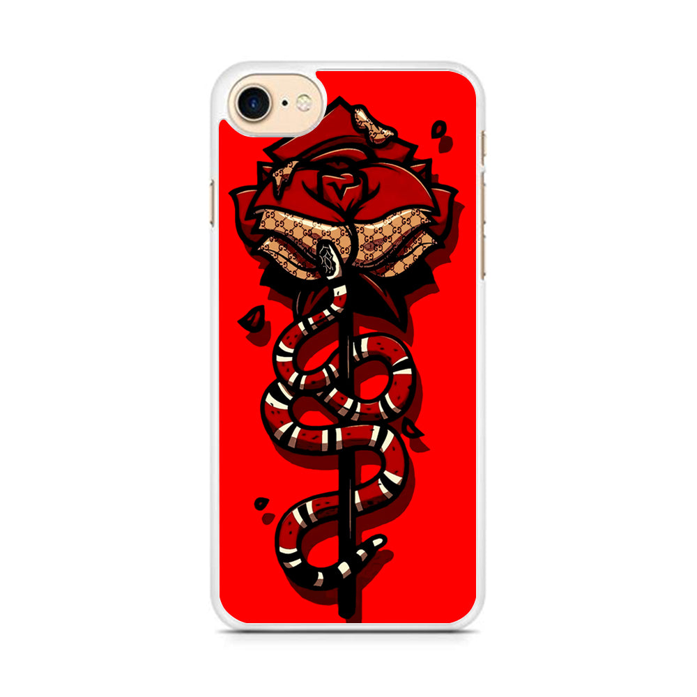 Red Rose Red Snake iPhone 7 Case