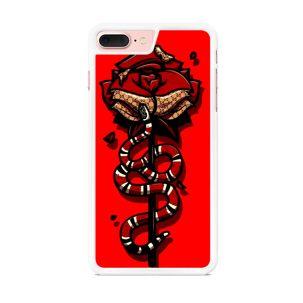 Red Rose Red Snake iPhone 8 Plus Case