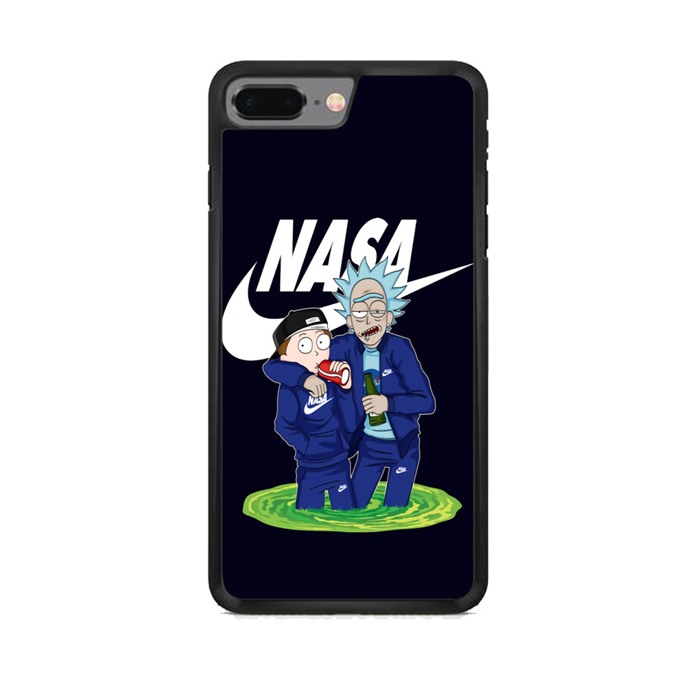 Rick and Morty Nasa Nike Blue  iPhone 7 Plus Case