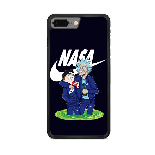 Rick and Morty Nasa Nike Blue iPhone 8 Plus Case