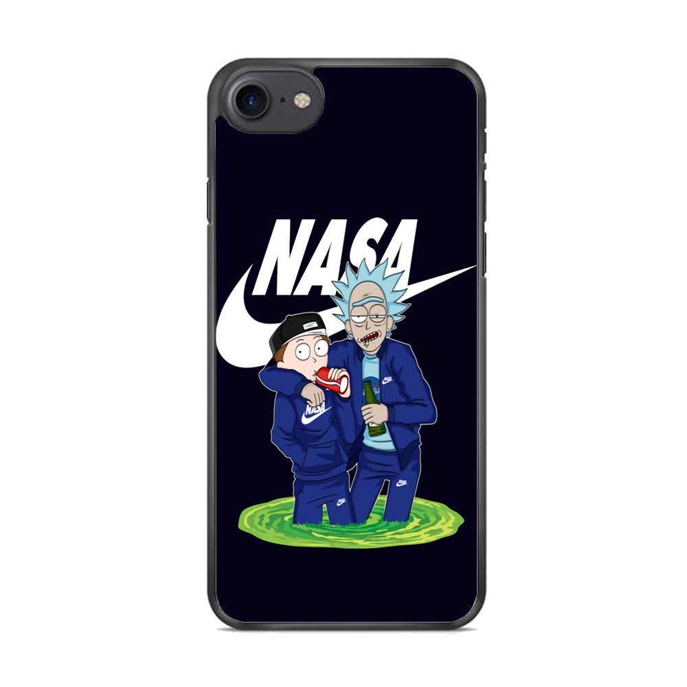 Rick and Morty Nasa Nike Blue iPhone 7 Case