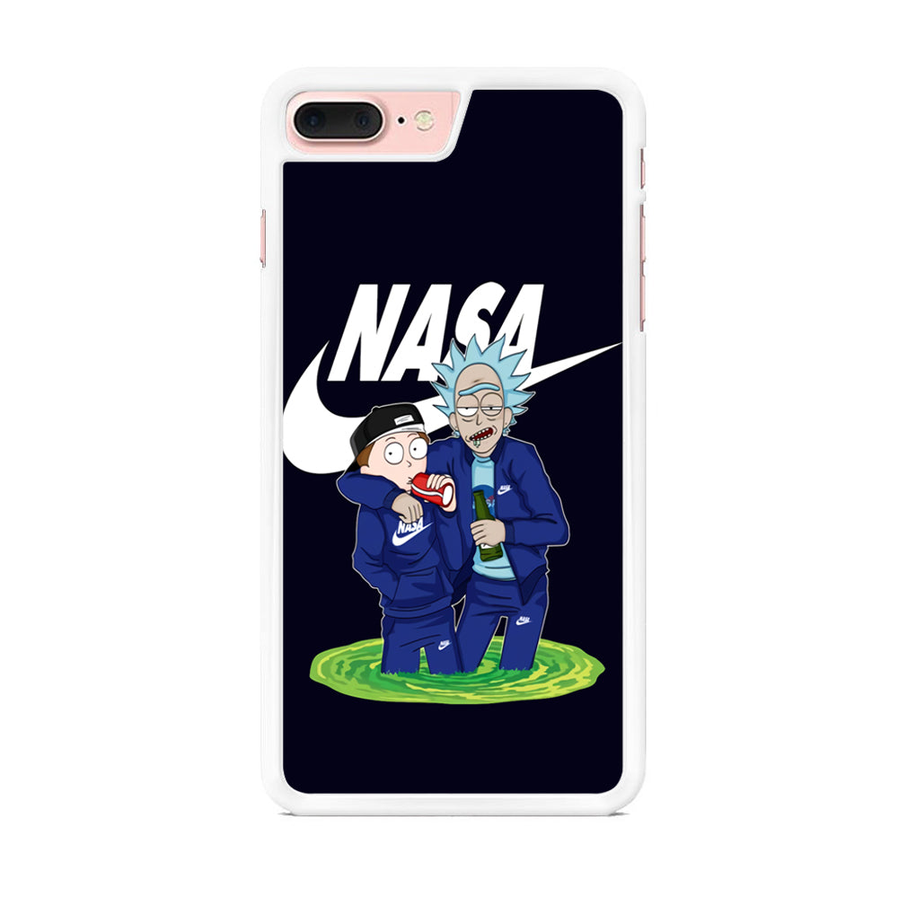 Rick and Morty Nasa Nike Blue  iPhone 7 Plus Case