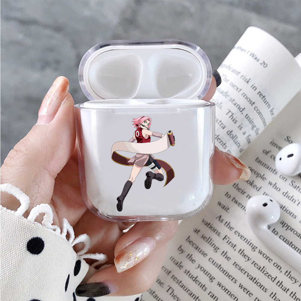 Sakura Haruno Hard Plastic Protective Clear Case Cover For Apple Airpods