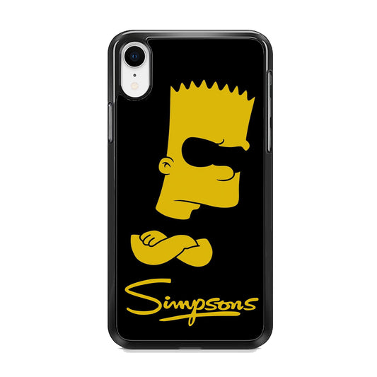 Simpson Black Background iPhone XR Case