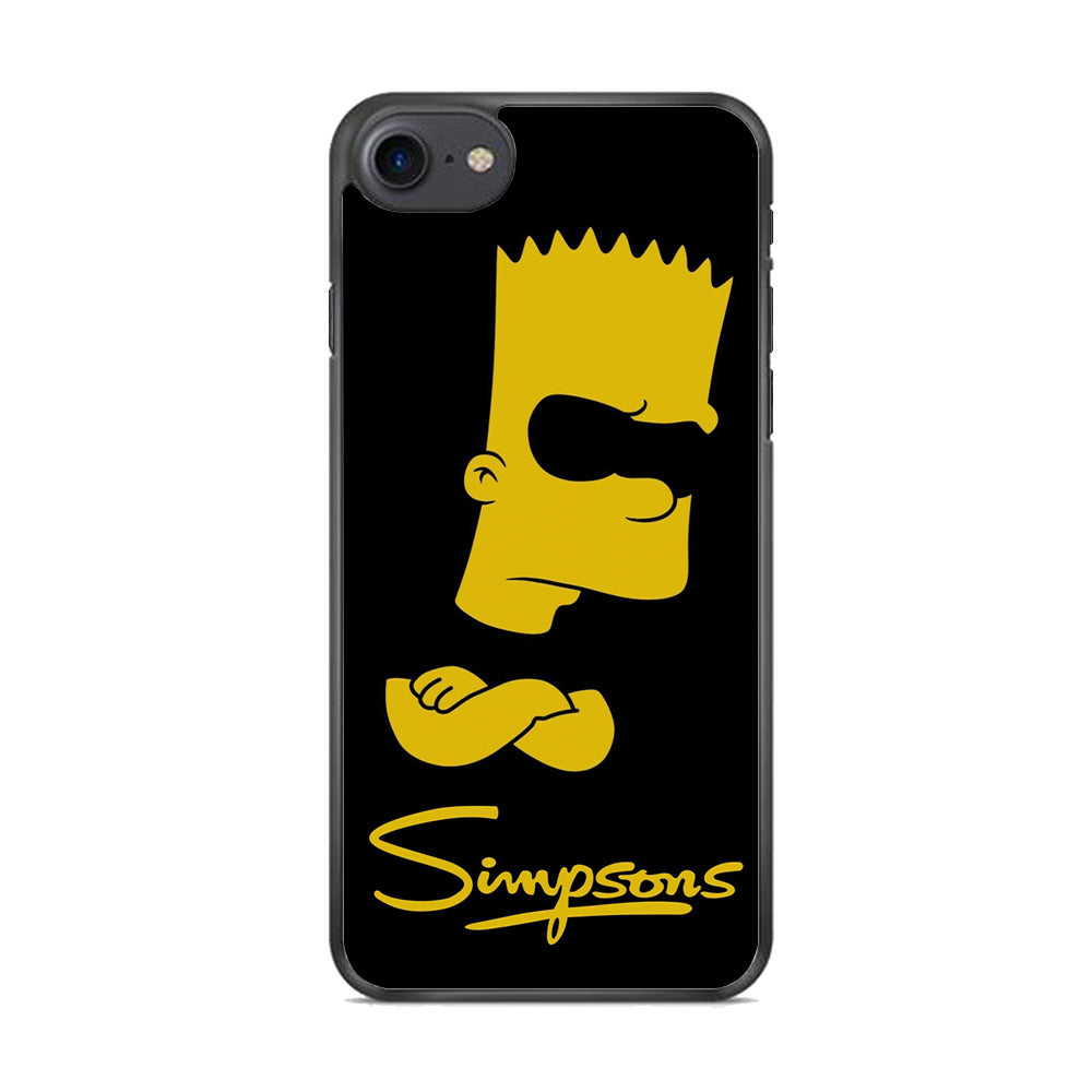 Simpson Black Background iPhone 8 Case