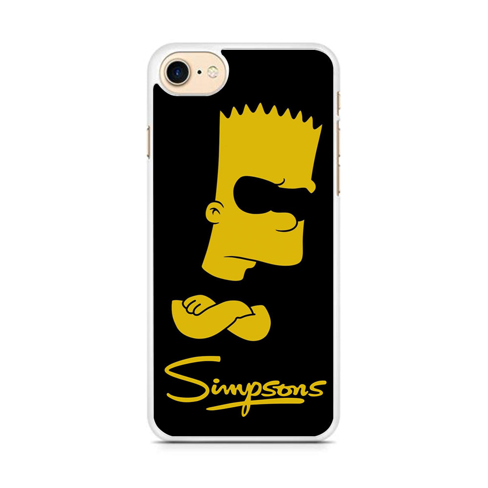 Simpson Black Background iPhone 8 Case