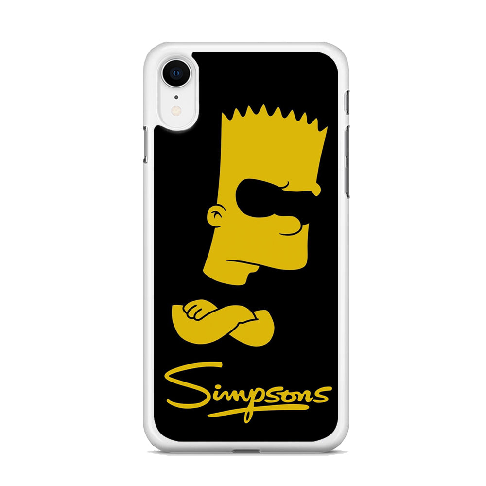 Simpson Black Background iPhone XR Case