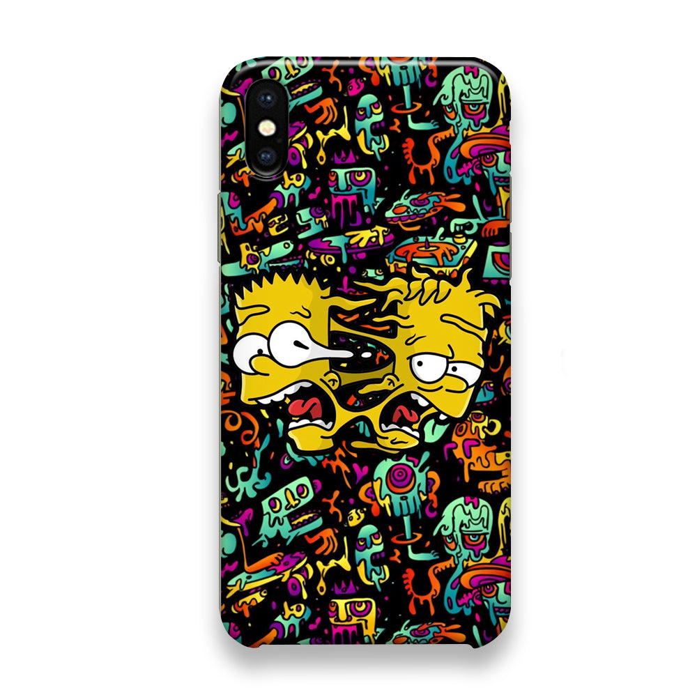 Simpsons Clone Twins iPhone Xs Case