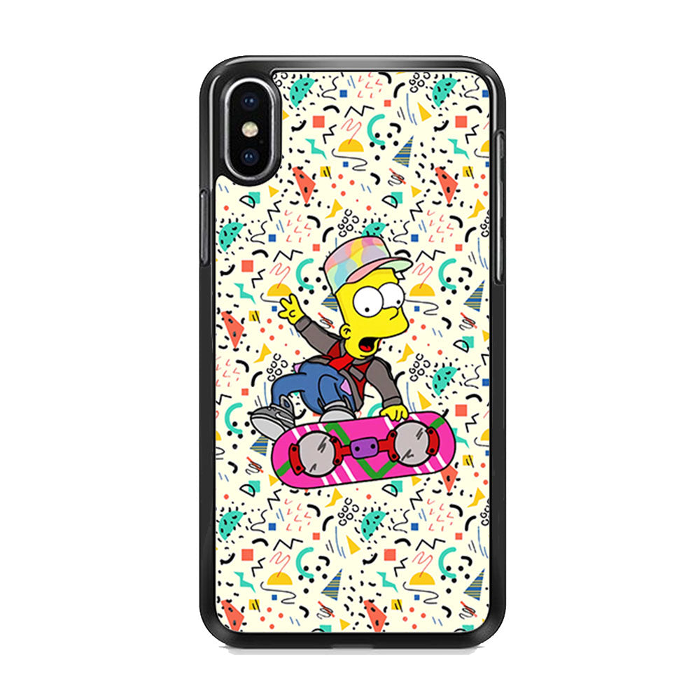 Simpsons Sky Board Frestyle iPhone X Case