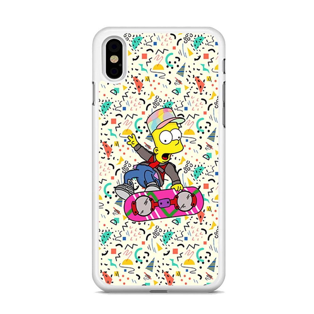 Simpsons Sky Board Frestyle iPhone X Case