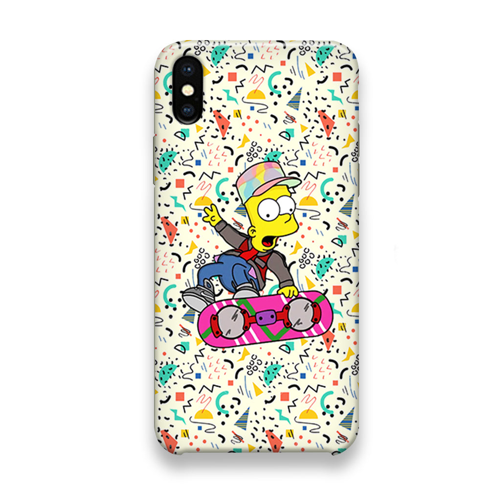 Simpsons Sky Board Frestyle iPhone X Case