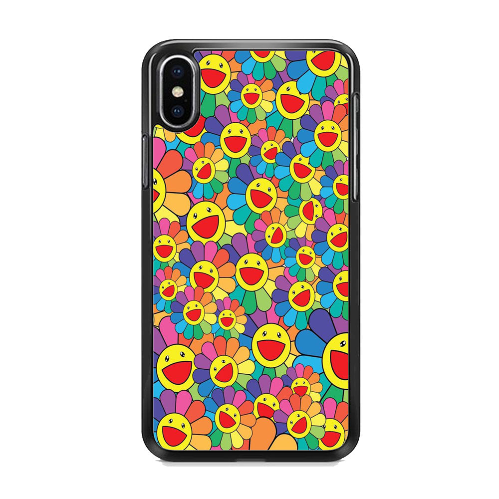 Smile Sun Flower iPhone X Case