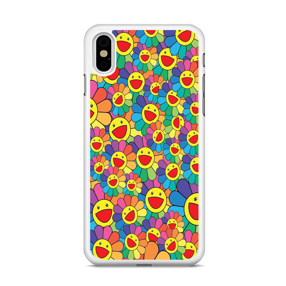 Smile Sun Flower iPhone X Case