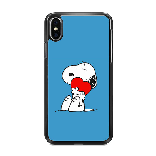 Snoopy Falling in Love iPhone Xs Case