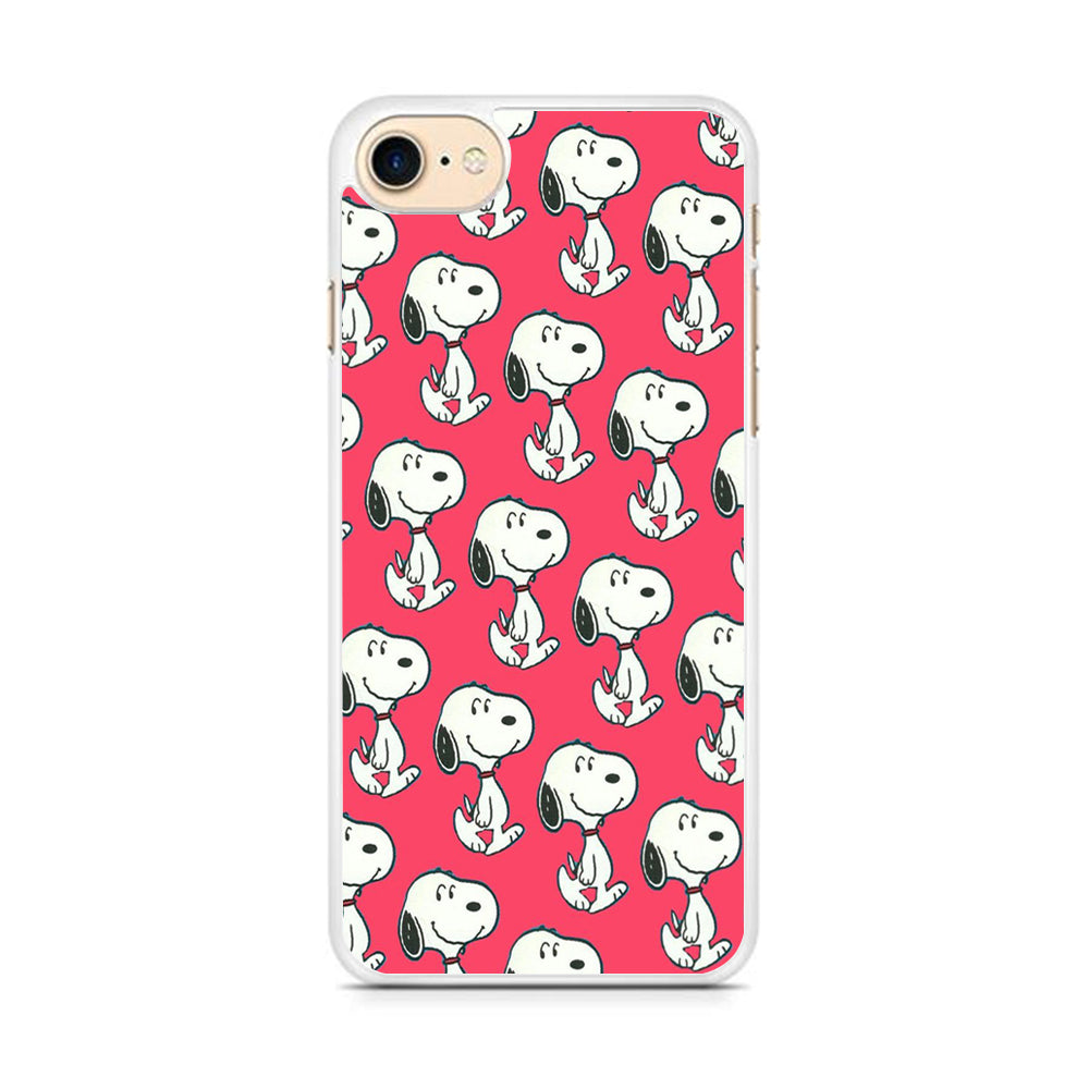 Snoopy Pattern Red iPhone 7 Case