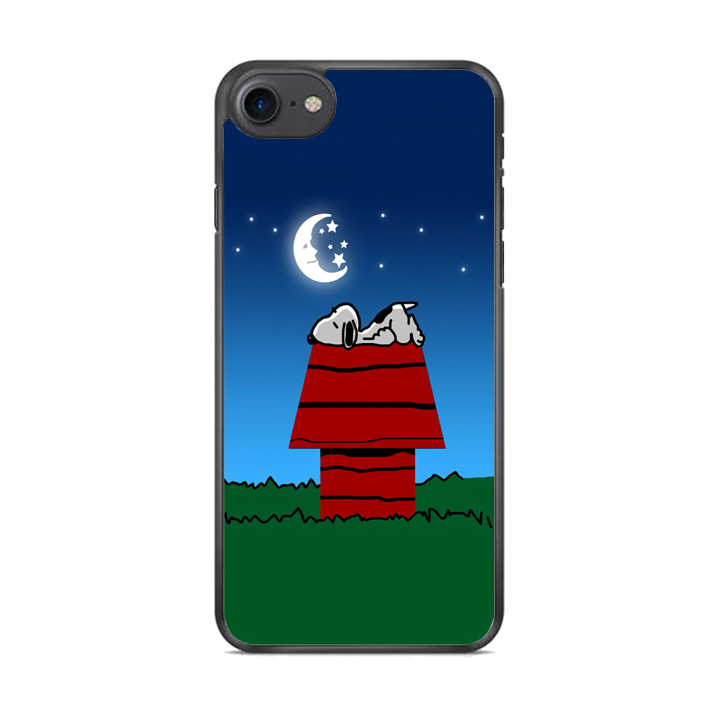 Snoopy Sleeps at Night iPhone 8 Case