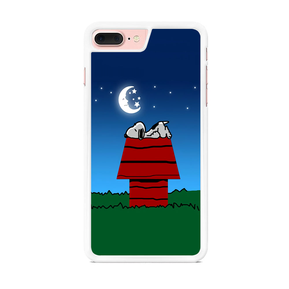 Snoopy Sleeps at Night iPhone 8 Plus Case