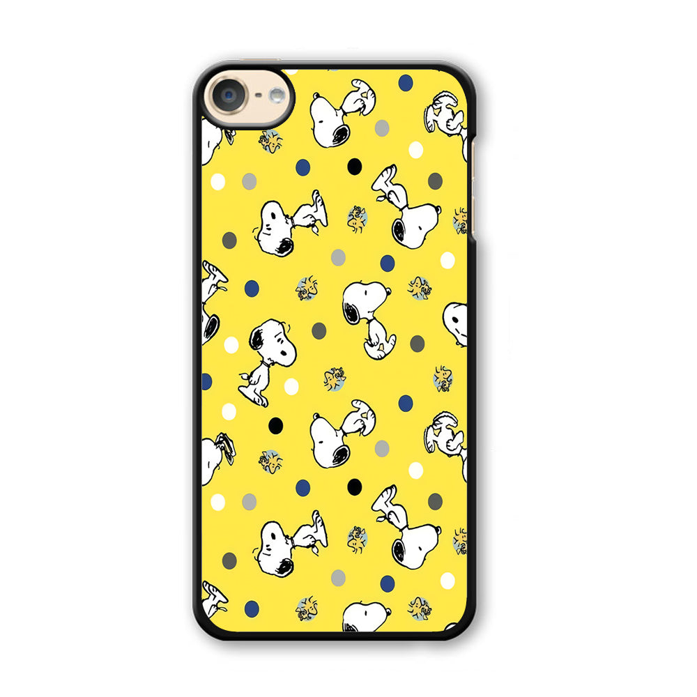 Snoopy and Woodstock Yellow Polka iPod Touch 6 Case