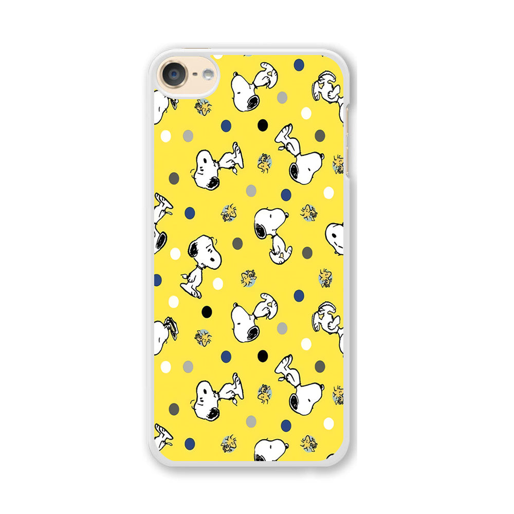 Snoopy and Woodstock Yellow Polka iPod Touch 6 Case