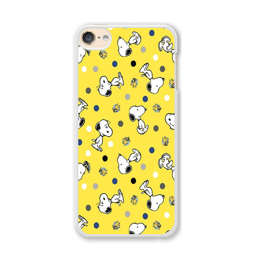 Snoopy and Woodstock Yellow Polka iPod Touch 6 Case