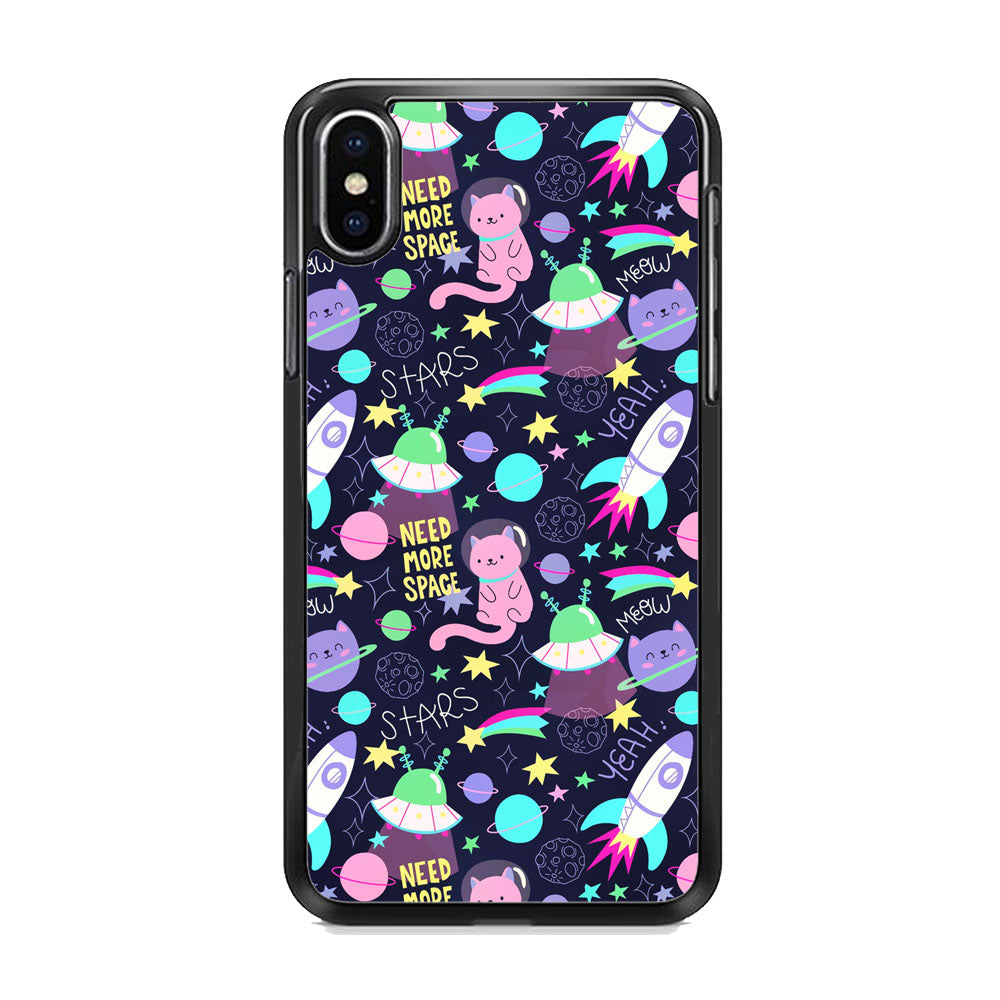 Space Cat Astro iPhone X Case