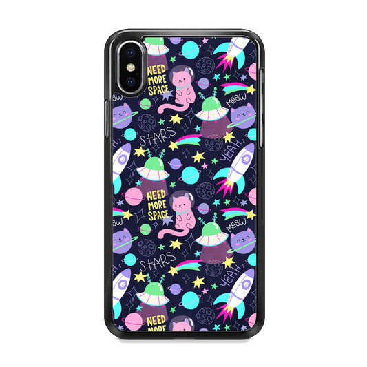 Space Cat Astro iPhone Xs Case