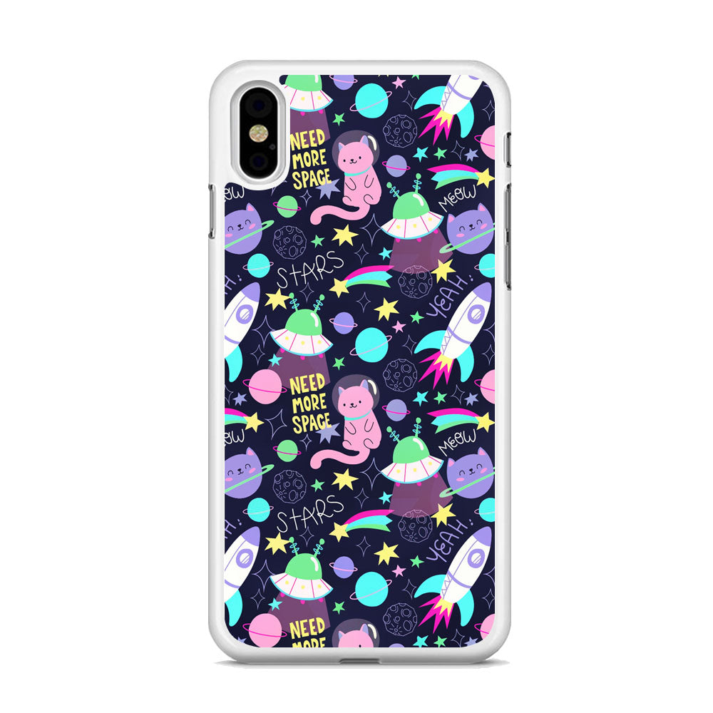 Space Cat Astro iPhone X Case