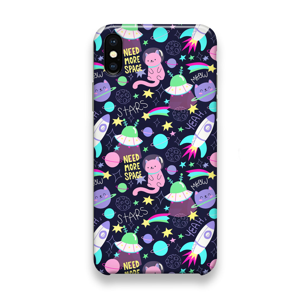 Space Cat Astro iPhone X Case