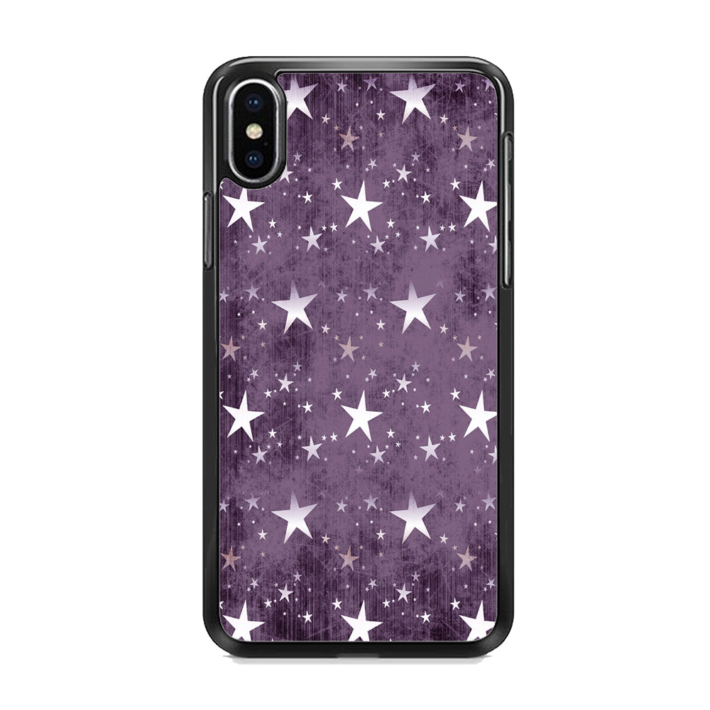 Sparkly Star Pattern 002 iPhone X Case