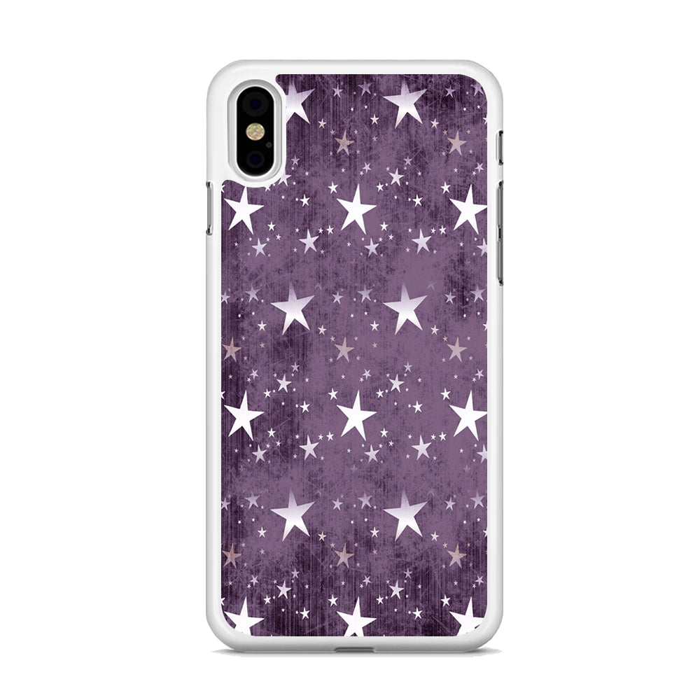 Sparkly Star Pattern 002 iPhone X Case