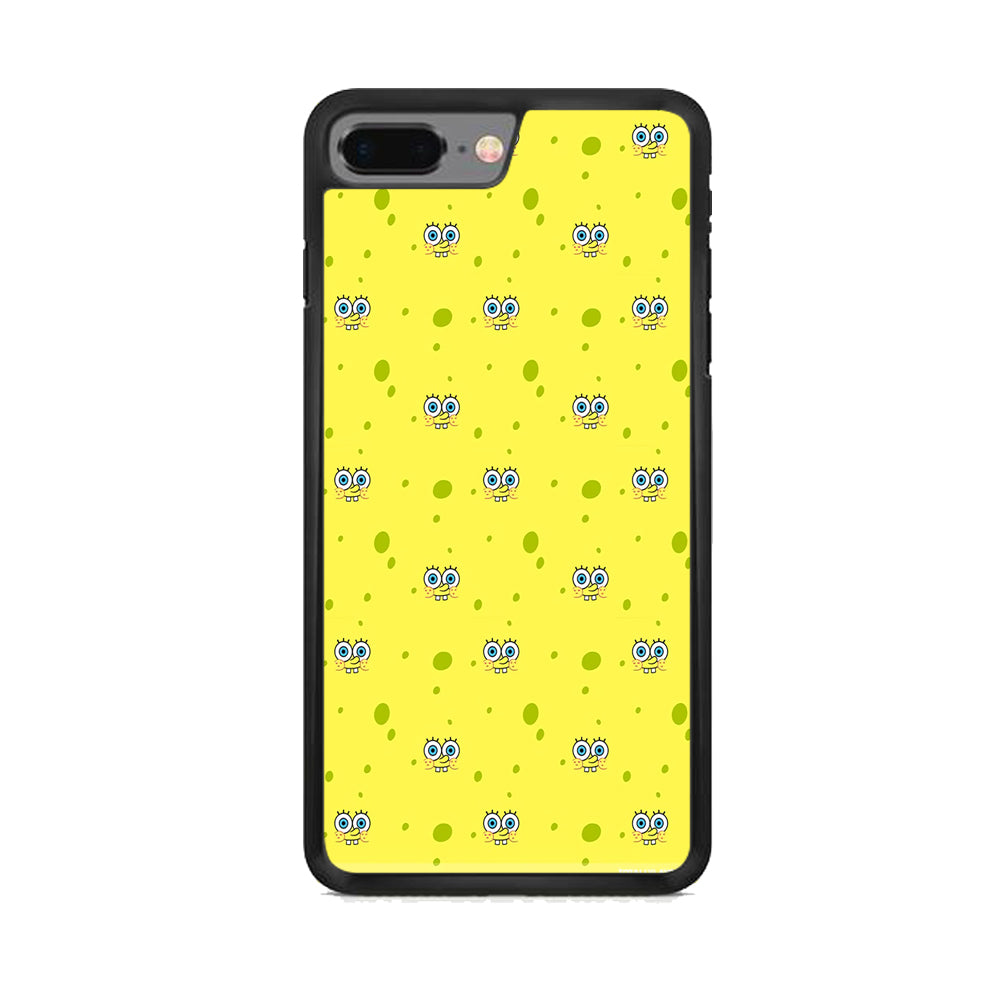 Spongebob's Face Pattern iPhone 7 Plus Case