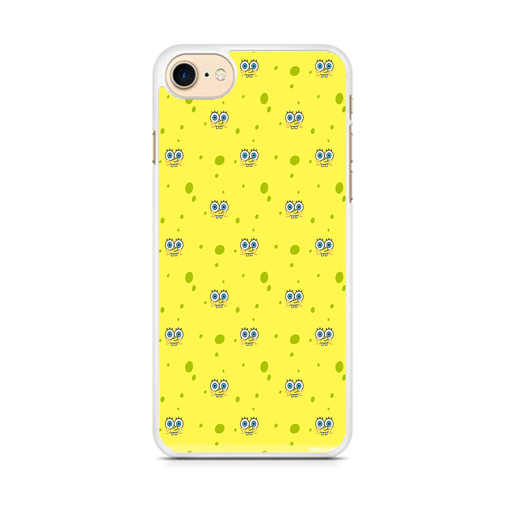 Spongebob's Face Pattern iPhone 8 Case