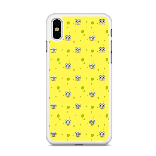 Spongebob's Face Pattern iPhone Xs Max Case