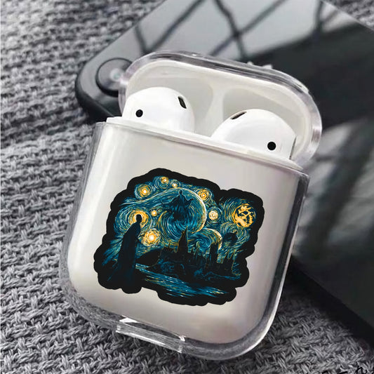 Starry Dementors Harry Potter Hard Plastic Protective Clear Case Cover For Apple Airpods