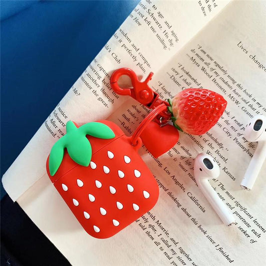 Cute Strawberry Silicone Protective Case Cover For Apple Airpods - Octracase