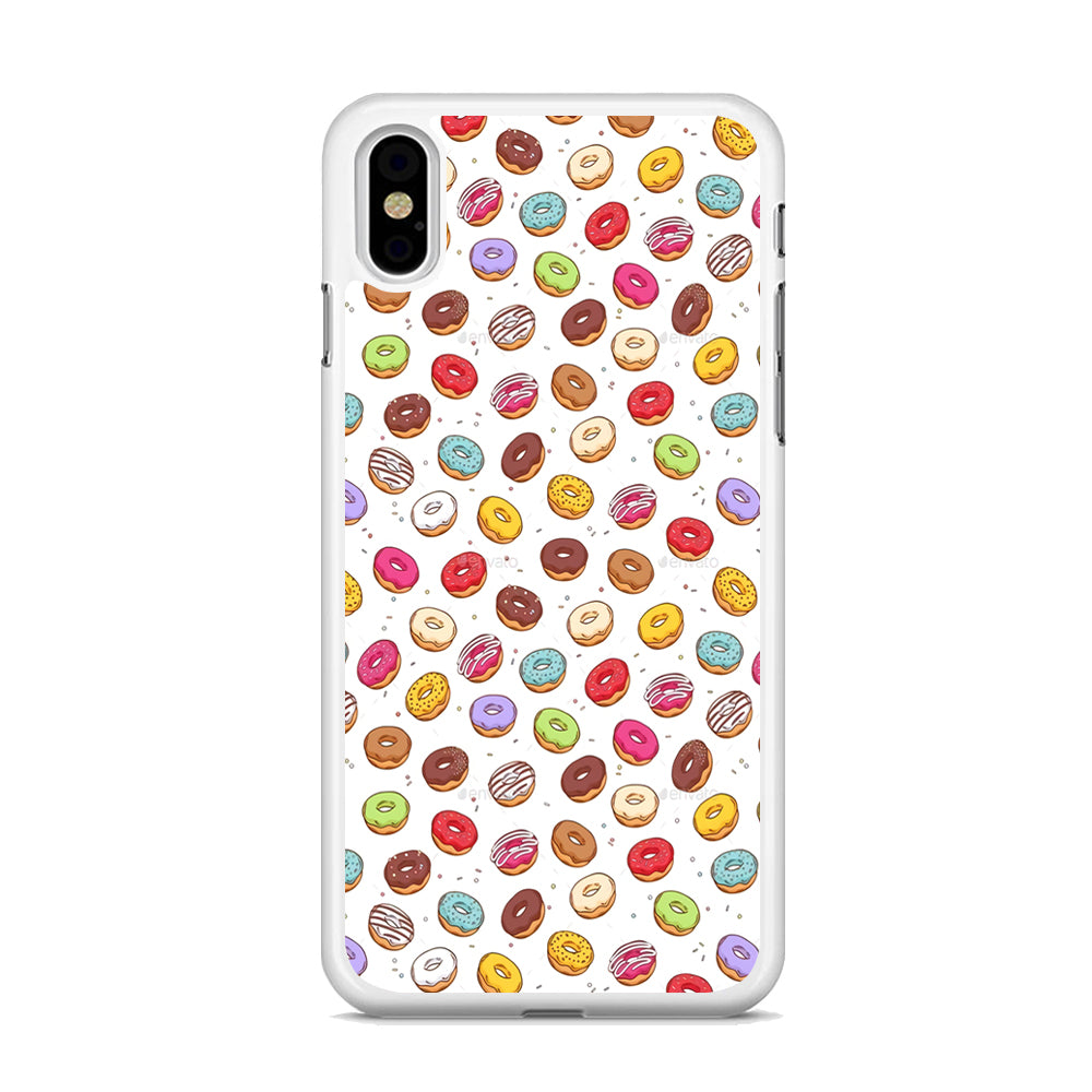 Sweet Donuts Pattern 001 iPhone Xs Max Case