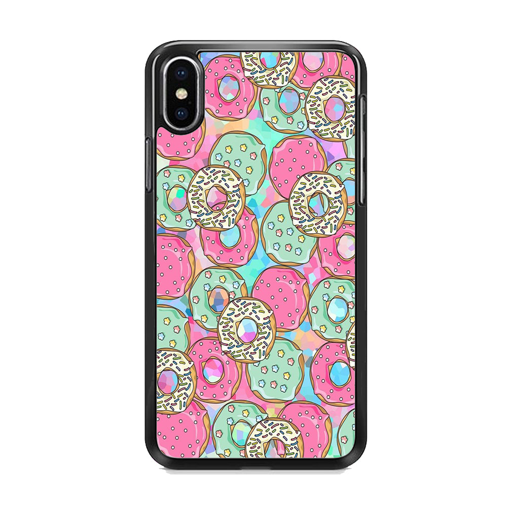 Sweet Donuts Pattern 002 iPhone Xs Max Case