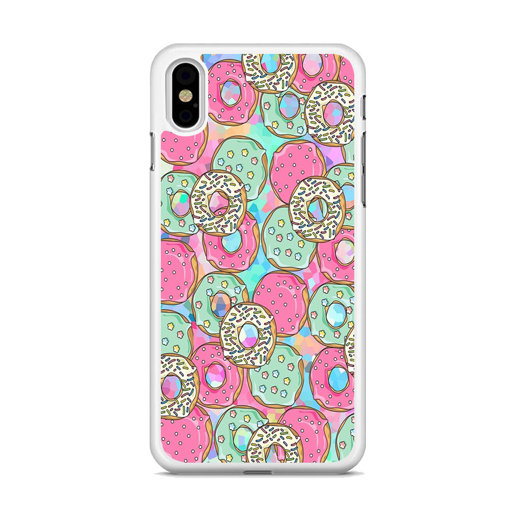 Sweet Donuts Pattern 002 iPhone Xs Max Case