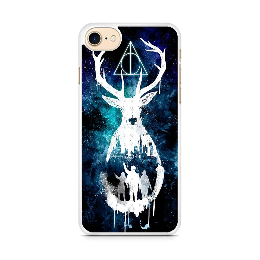 The Deathly Hallows Symbol Deer  iPhone 8 Case