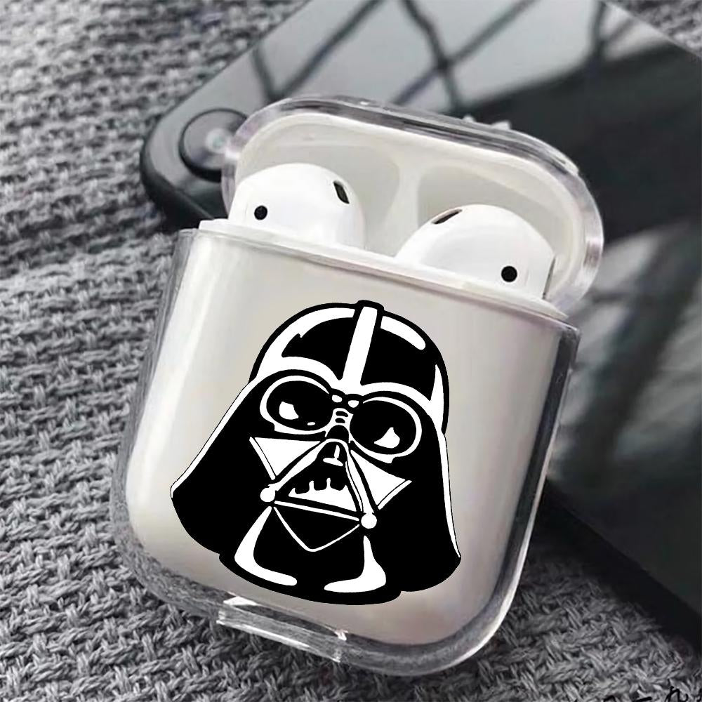 The Head of Darth Vader Hard Plastic Protective Clear Case Cover For Apple Airpods