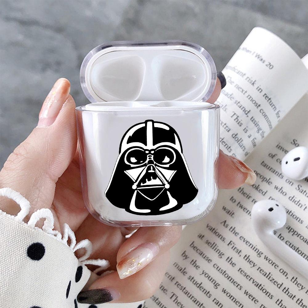 The Head of Darth Vader Hard Plastic Protective Clear Case Cover For Apple Airpods