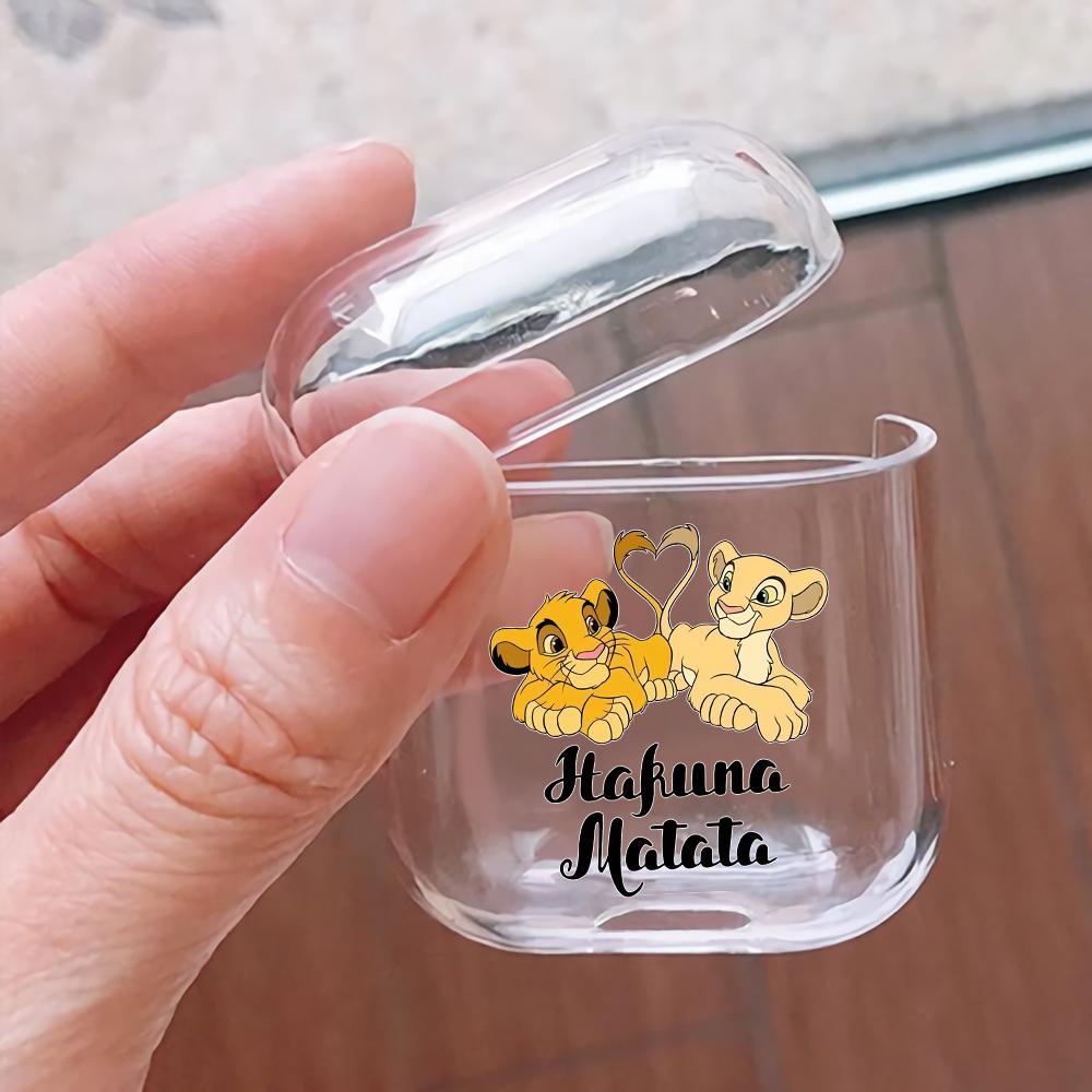 The Lion King Hakuna Matata Hard Plastic Protective Clear Case Cover For Apple Airpods