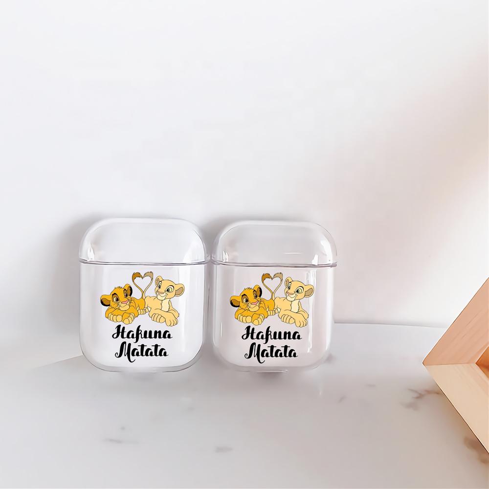 The Lion King Hakuna Matata Hard Plastic Protective Clear Case Cover For Apple Airpods