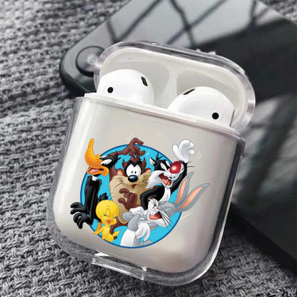 The Looney Tunes Family Hard Plastic Protective Clear Case Cover For Apple Airpods