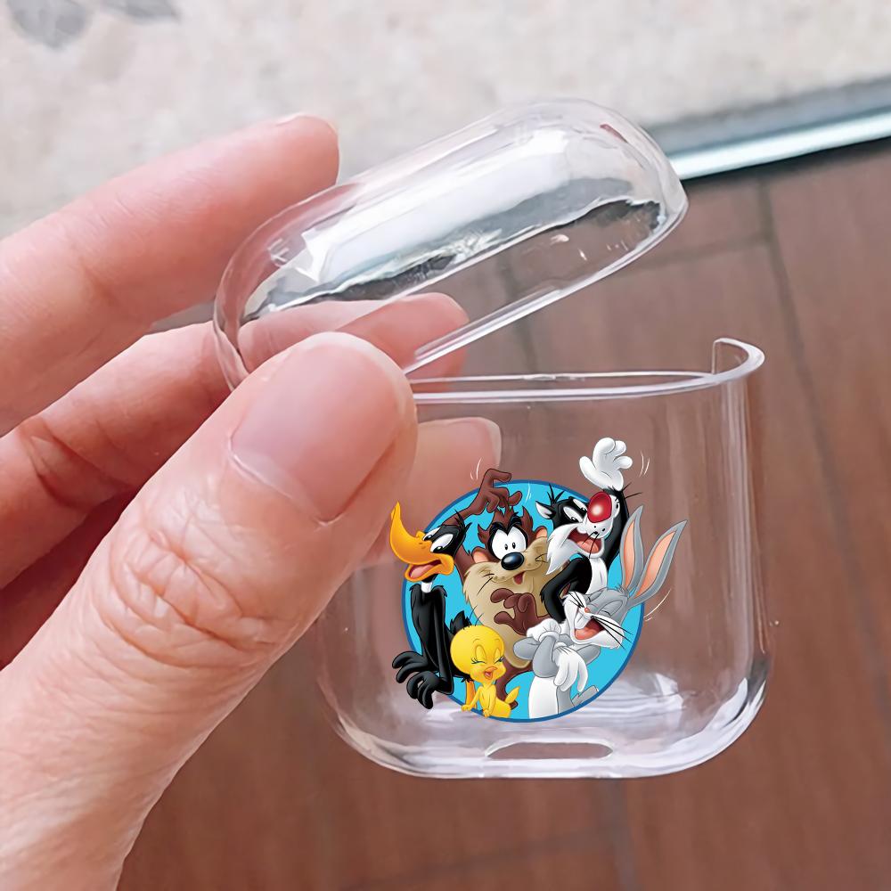 The Looney Tunes Family Hard Plastic Protective Clear Case Cover For Apple Airpods