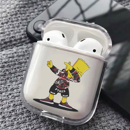 The Simpson Bart Hypebeas Hard Plastic Protective Clear Case Cover For Apple Airpods - Octracase