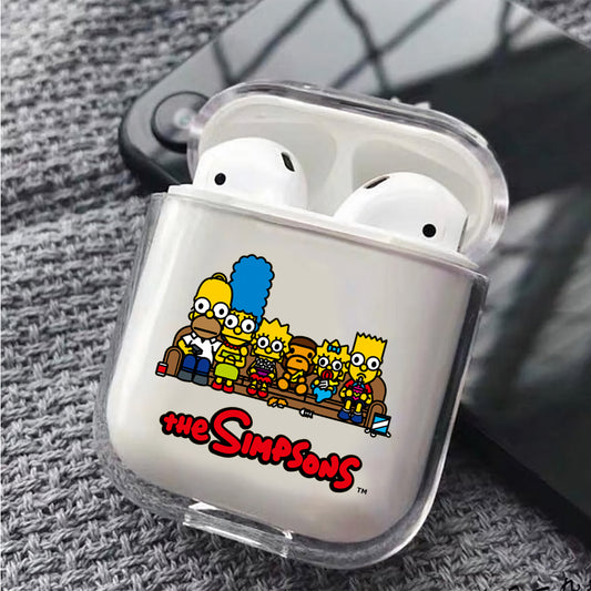 The Simpson Family and Baby Milo  Hard Plastic Protective Clear Case Cover For Apple Airpods - Octracase