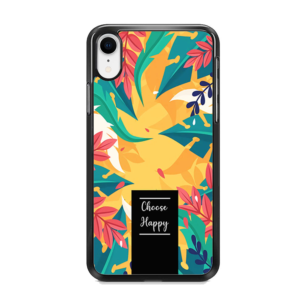 Tropical Colour Flower Shade iPhone XR Case